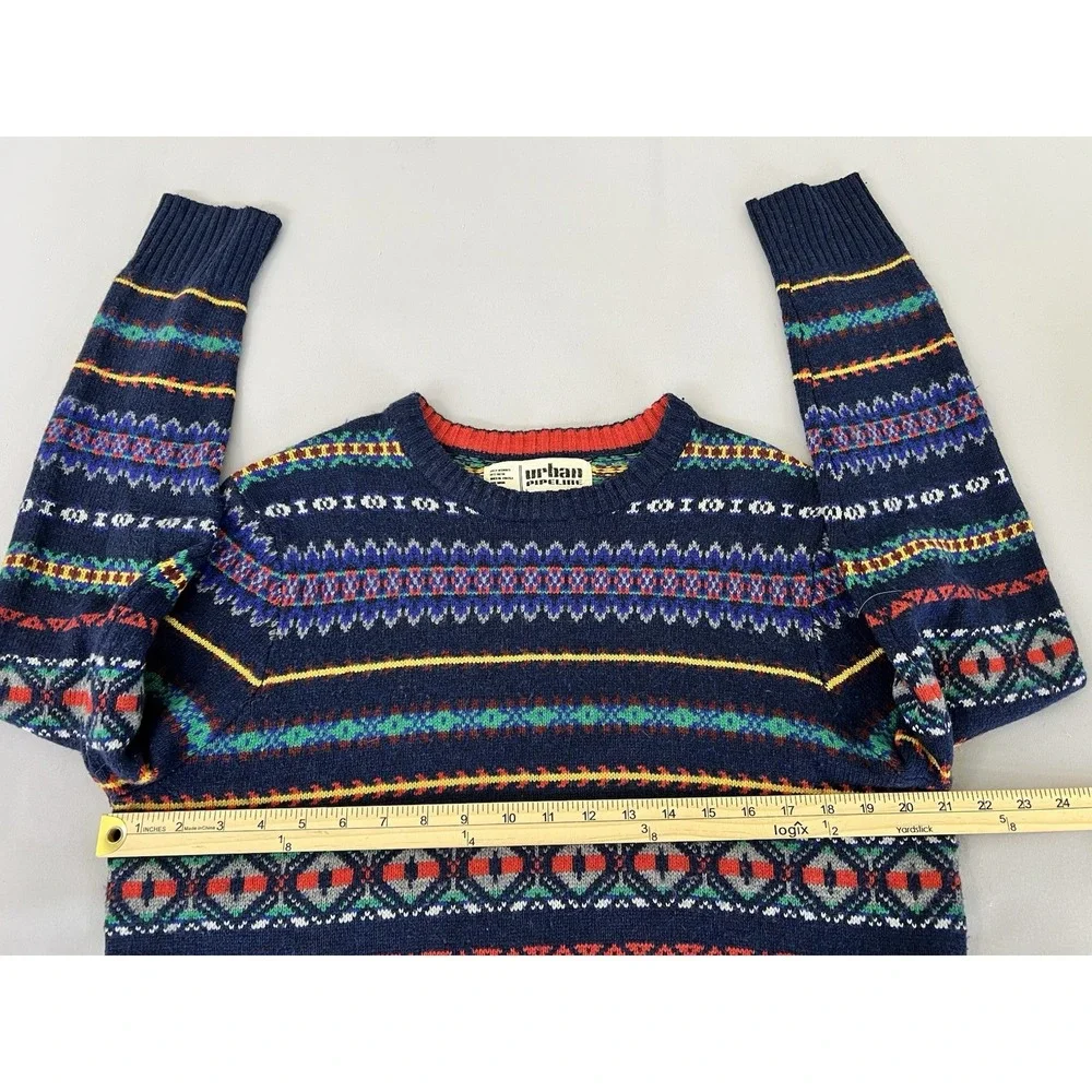 Urban Pipeline Sweater Men's L Knit Longsleeve Crewneck Retro Skate Casual‎ Y2K
